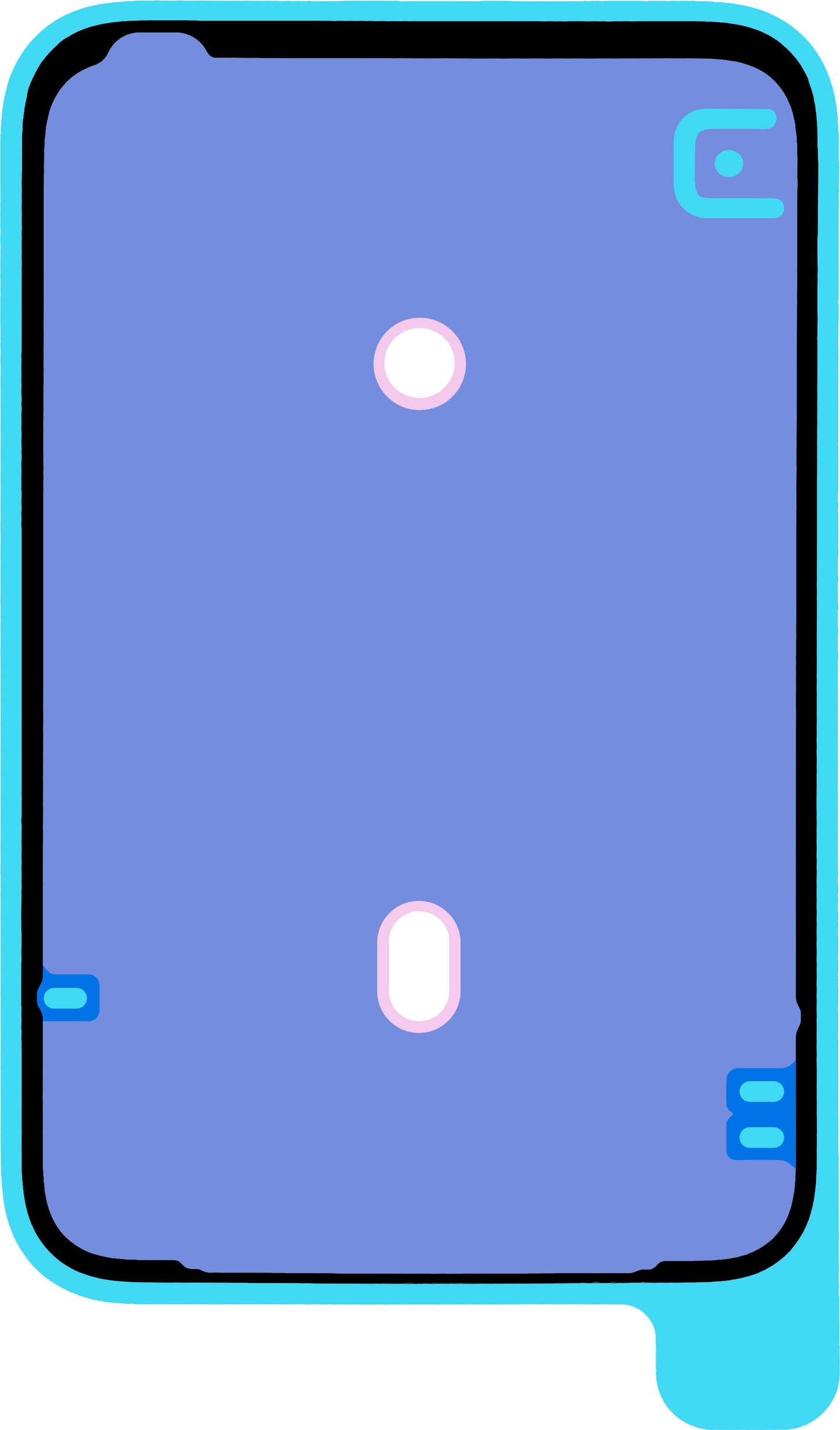 Lepidlo na kryt batérie Apple iPhone 17 Pro Max, Service Pack 923-12859