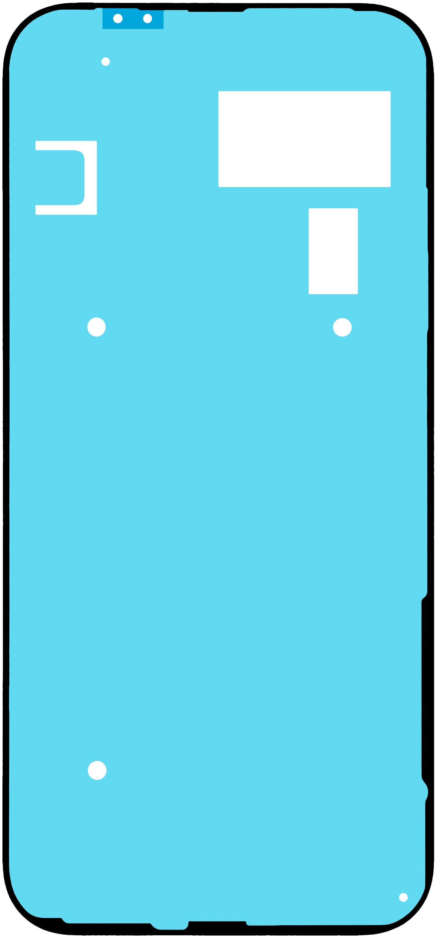 Lepidlo na kryt batérie Google Pixel 9a, Service Pack G806-12186-01