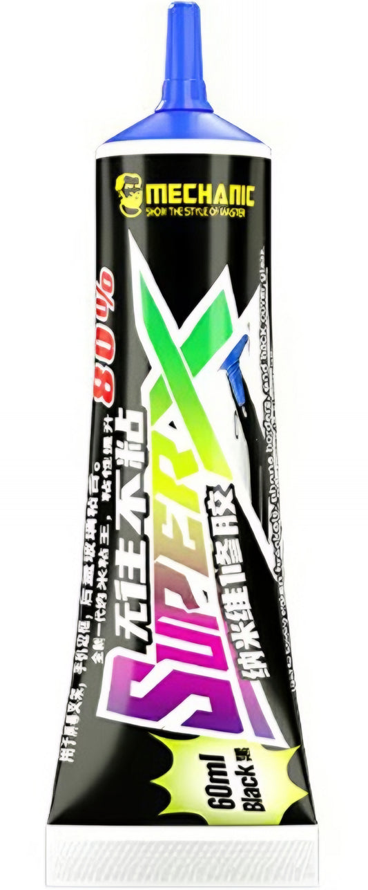 Tekuté lepidlo Mechanic Super X, 60 ml, čierne