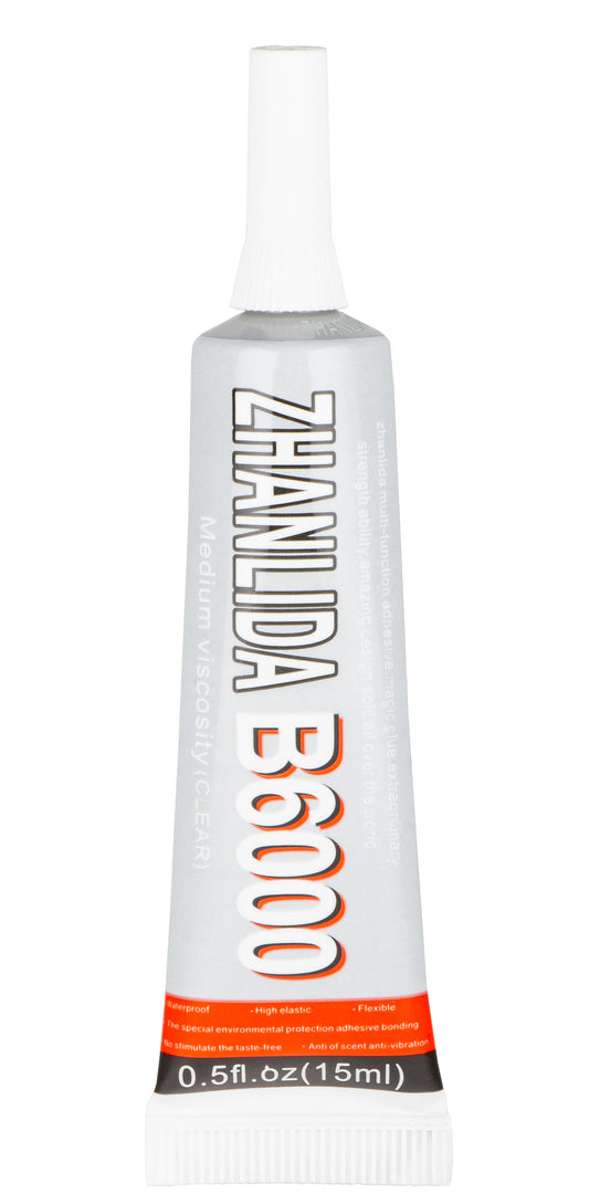 Zhanlida B-6000 Liquid Adhesive, 15ml, Transparent