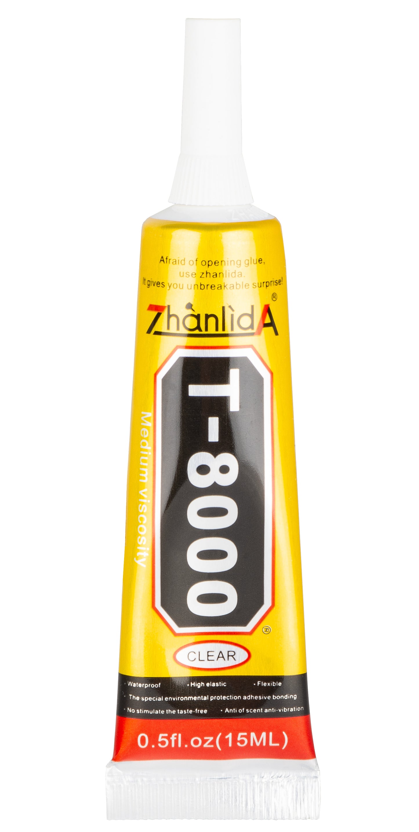 Tekuté lepidlo Zhanlida T-8000, 15 ml, priehľadné