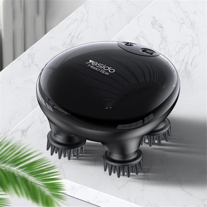 Masážny prístroj na pokožku hlavy Yesido MG04, čierny