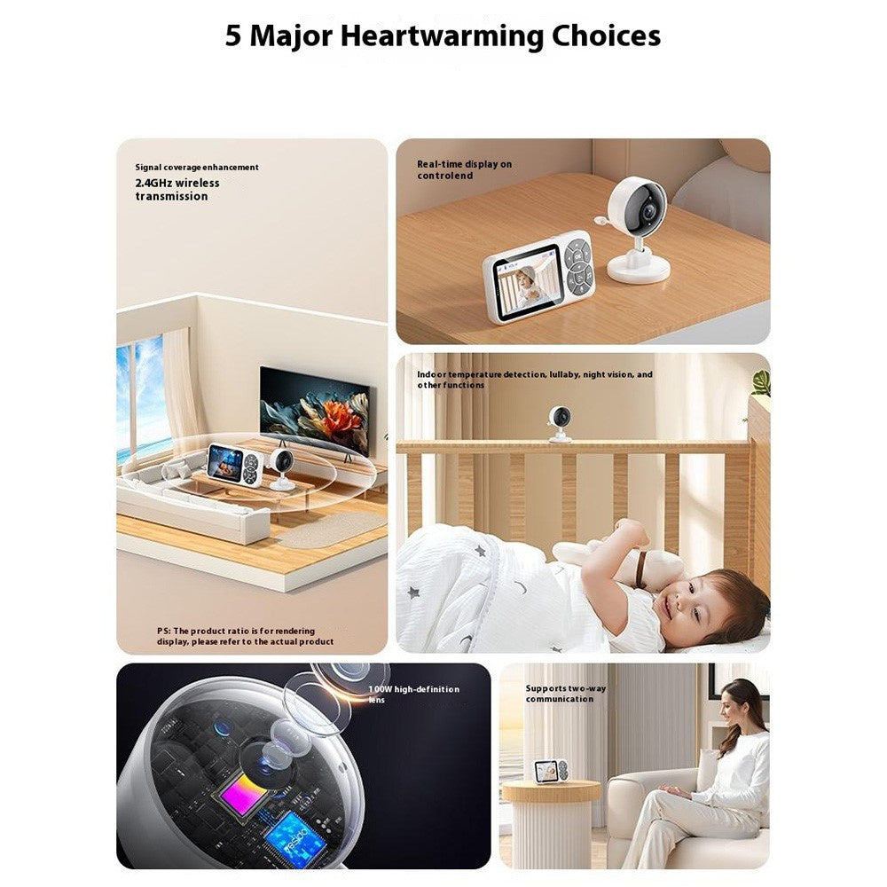 Baby Monitor Yesido KM26, Wi-Fi, Biely