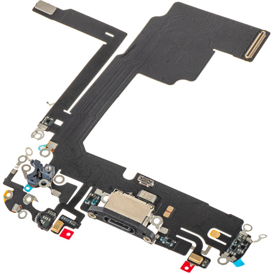 Pásik s nabíjacím konektorom - mikrofón Apple iPhone 15 Pro, čierny