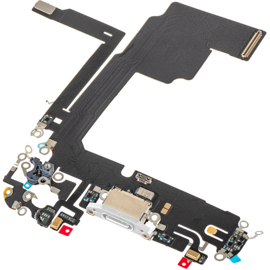 Pásik s nabíjacím konektorom - mikrofón Apple iPhone 15 Pro, strieborný