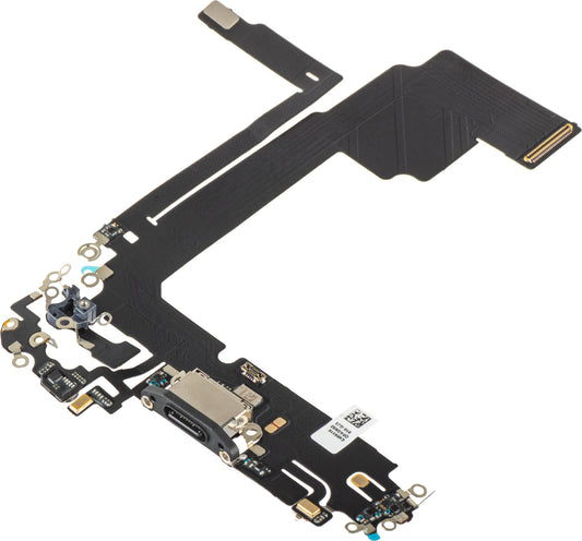 Pásik s nabíjacím konektorom - mikrofón Apple iPhone 15 Pro Max, čierny