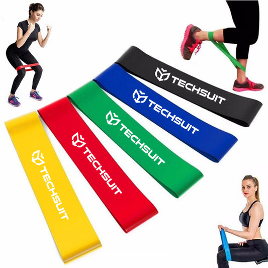 Fitness elastická páska Techsuit TS-01, sada 5 kusov, viacfarebná