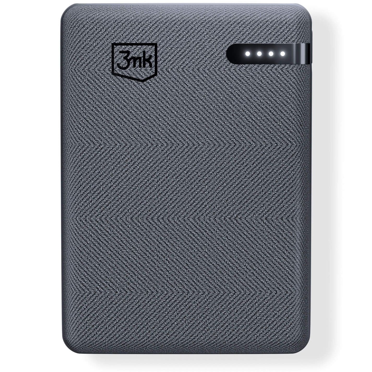 Externá batéria 3MK Pocket, 5000mAh, 12W, 1 x USB-C, Sivá
