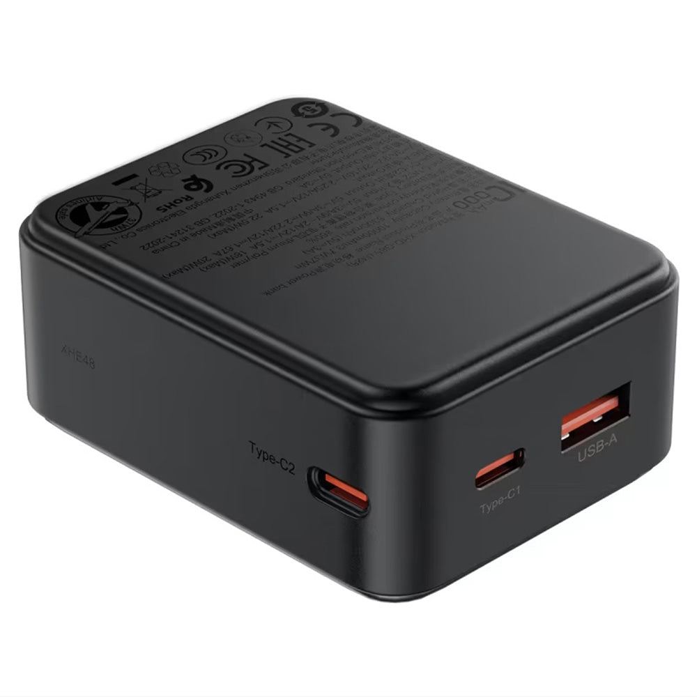 Externá batéria Acefast M28, 10000mAh, 22.5W, QC + PD, 1 x USB-A - 2 x USB-C, Čierna