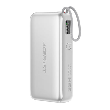 Externá batéria Acefast M32, 10000mAh, 35W, PD, 2 x USB-C, Strieborná
