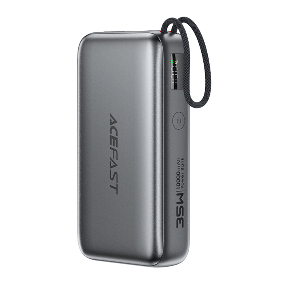 Externá batéria Acefast M32, 10000mAh, 35W, PD, 2 x USB-C, Sivá
