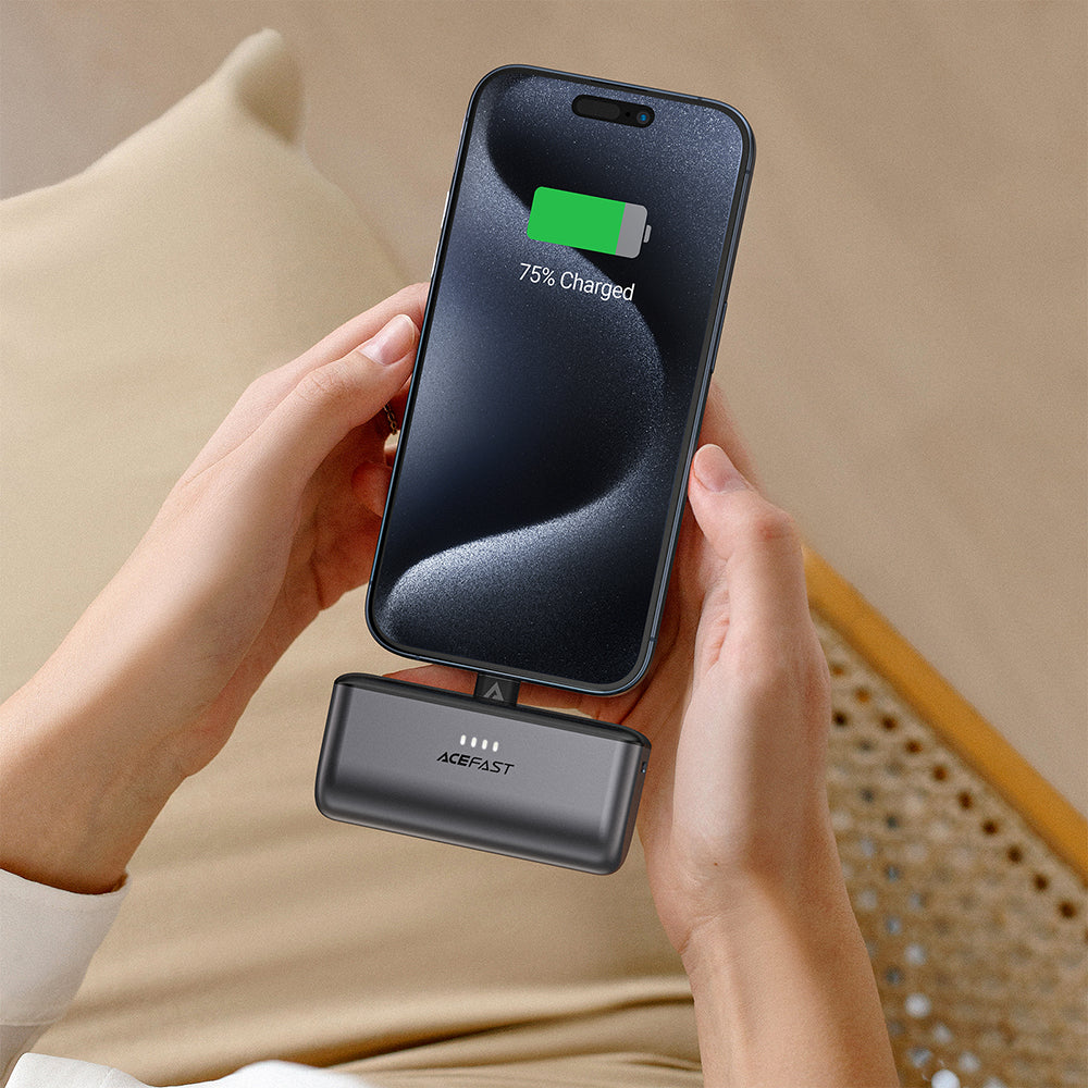 Externá batéria Acefast M9, 5000mAh, 20W, PD, 2 x USB-C, čierna