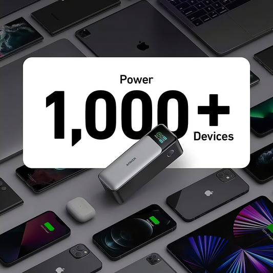 Externá batéria Anker 737, 24000 mAh, 140 W, QC + PD, 1 x USB-A - 2 x USB-C, čierna A1289011
