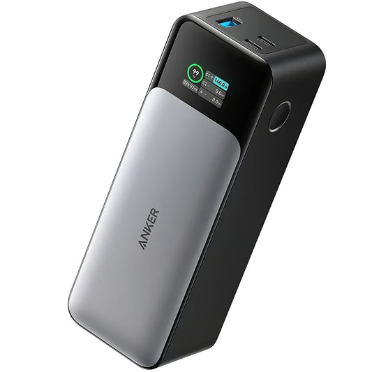Externá batéria Anker 737, 24000 mAh, 140 W, QC + PD, 1 x USB-A - 2 x USB-C, čierna A1289011
