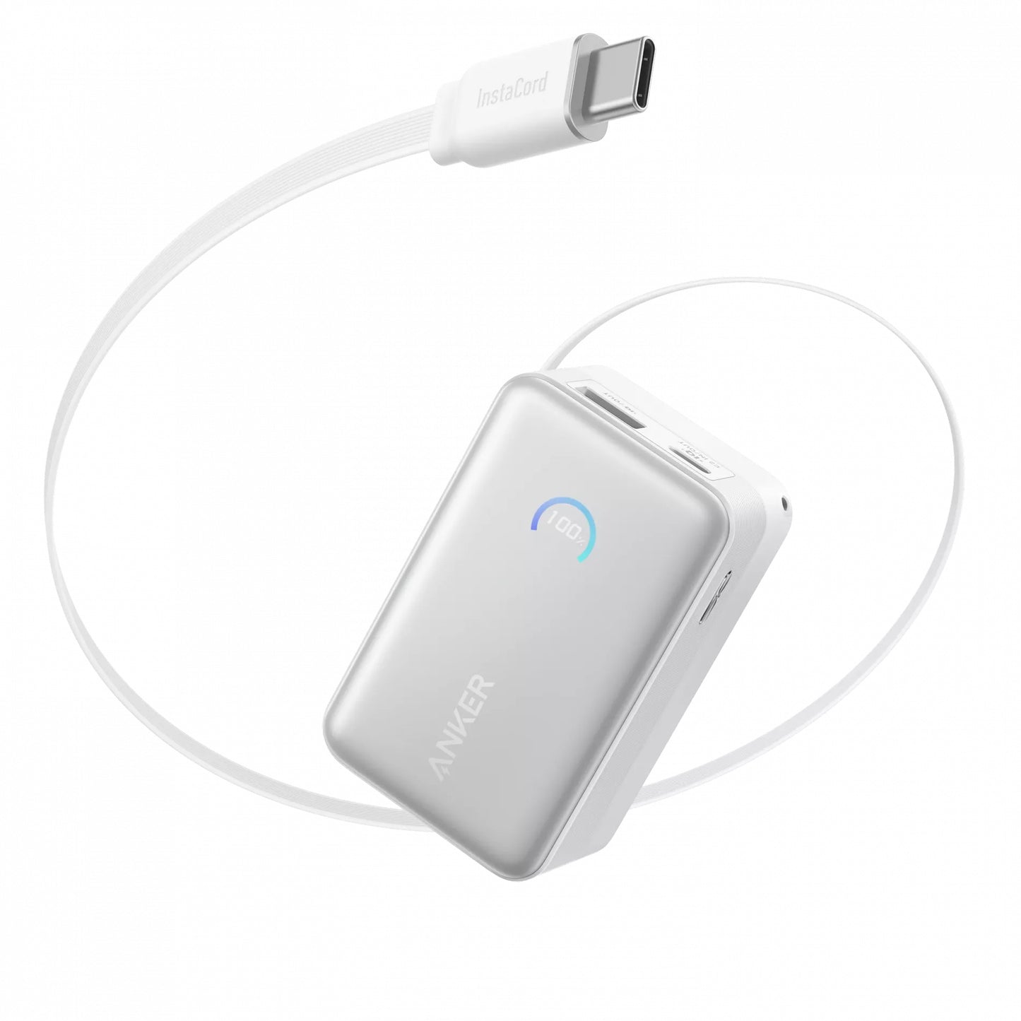 Externá batéria Anker Nano, 10000mAh, 45W, QC + PD, 1 x USB-A - 1 x USB-C, Biela A1638H21