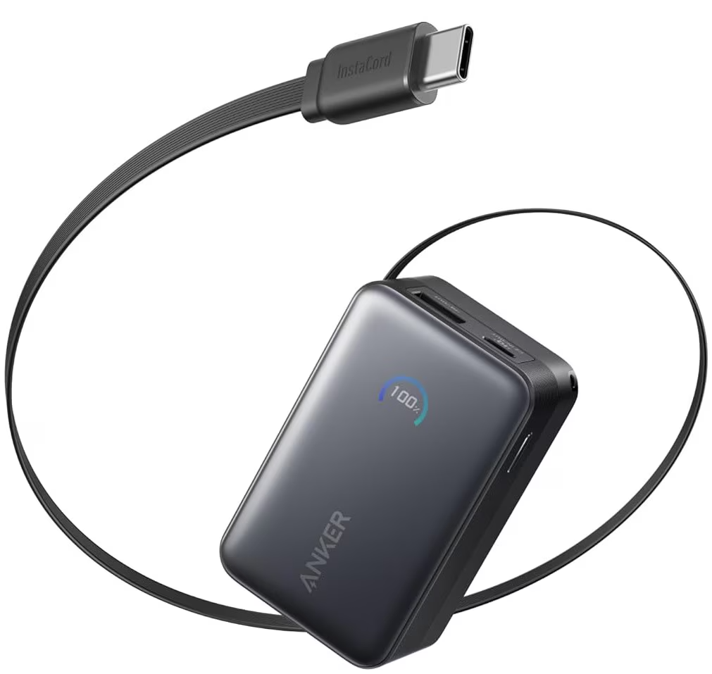 Externá batéria Anker Nano, 10000mAh, 45W, QC + PD, 1 x USB-A - 1 x USB-C, Čierna A1638H11