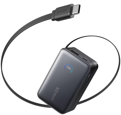 Externá batéria Anker Nano, 10000mAh, 45W, QC + PD, 1 x USB-A - 1 x USB-C, Čierna A1638H11