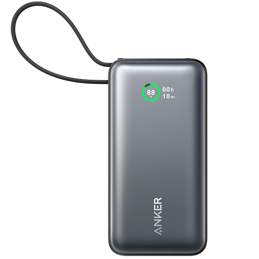 Externá batéria Anker Nano, 10000 mAh, 30 W, QC + PD, 1 x USB-A - 2 x USB-C, čierna A1259G11
