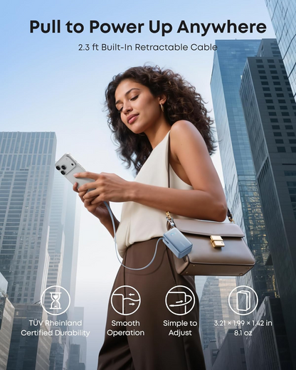 Externá batéria Anker Nano, 10000mAh, 45W, QC + PD, 1 x USB-A - 2 x USB-C, Modrá