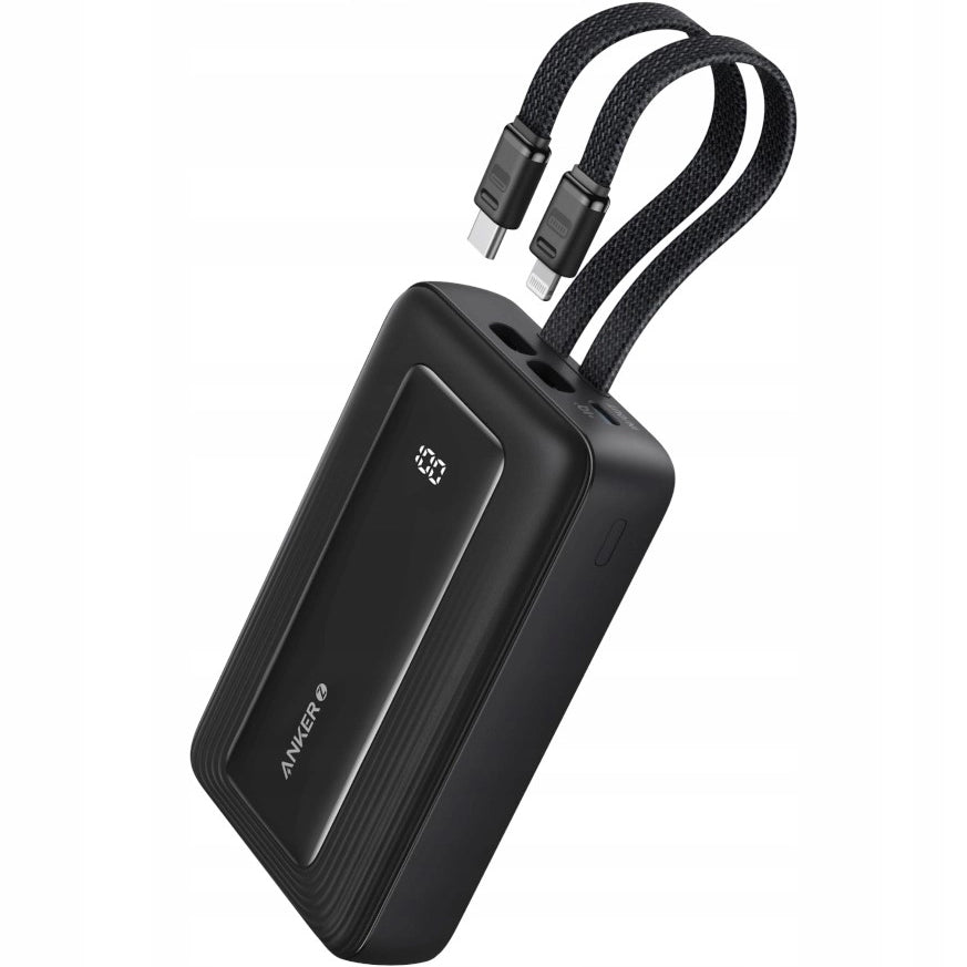 Externá batéria Anker PowerCore, 10000mAh, 30W, QC + PD, 1 x Lightning - 1 x USB-A - 2 x USB-C, Čierna A1680G11