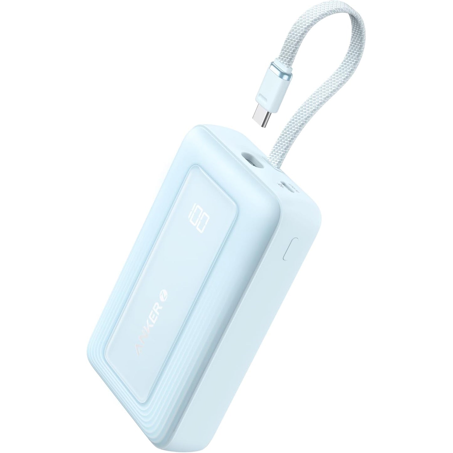 Externá batéria Anker Zolo, 20000mAh, 30W, QC + PD, 1 x USB-A - 2 x USB-C, Modrá A1689031