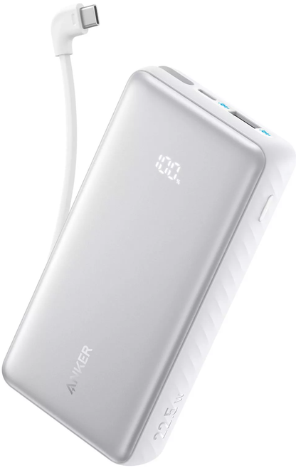 Externá batéria Anker Zolo, 10000mAh, 22.5W, QC + PD, 1 x USB-A - 2 x USB-C, Biela A110DH21