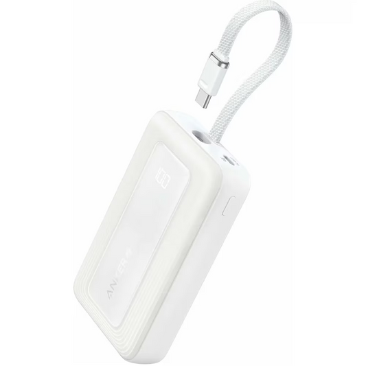 Externá batéria Anker Zolo, 20000mAh, 30W, QC + PD, 1 x USB-A - 2 x USB-C, biela A1689H21