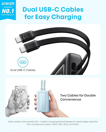 Externá batéria Anker Zolo, 20000mAh, 45W, QC + PD, 1 x USB-A - 3 x USB-C, Čierna A1681H12