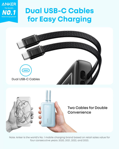 Externá batéria Anker Zolo, 20000 mAh, 45 W, QC + PD, 1 × USB-A – 3 × USB-C, čierna A110MH12