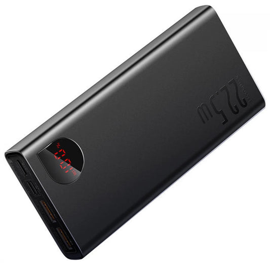Externá batéria Baseus Adaman, 20000mAh, 22.5W, QC + PD, 1 x USB-C - 2 x USB-A, čierna PPAD070101