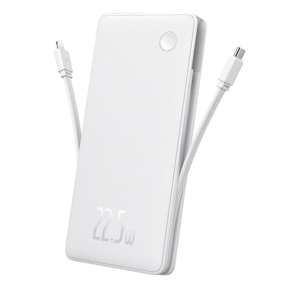 Externá batéria Baseus Airpow Lite, 10000mAh, 22.5W, QC + PD, 1 x Lightning - 1 x USB-A - 2 x USB-C, Biela P10067501213-00