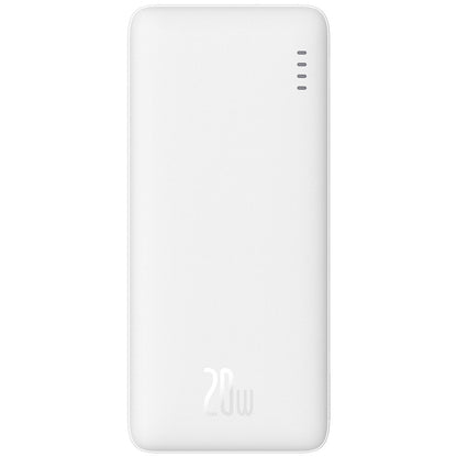 Externá batéria Baseus Airpow, 10000mAh, 20W, QC + PD, 1 x USB-A - 1 x USB-C, Biela