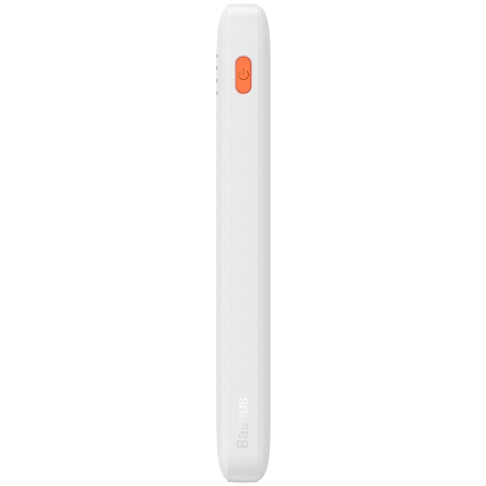 Externá batéria Baseus Airpow, 10000mAh, 20W, QC + PD, 1 x USB-A - 1 x USB-C, Biela
