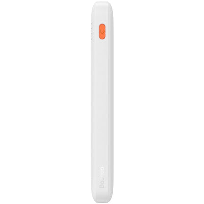 Externá batéria Baseus Airpow, 10000mAh, 20W, QC + PD, 1 x USB-A - 1 x USB-C, Biela