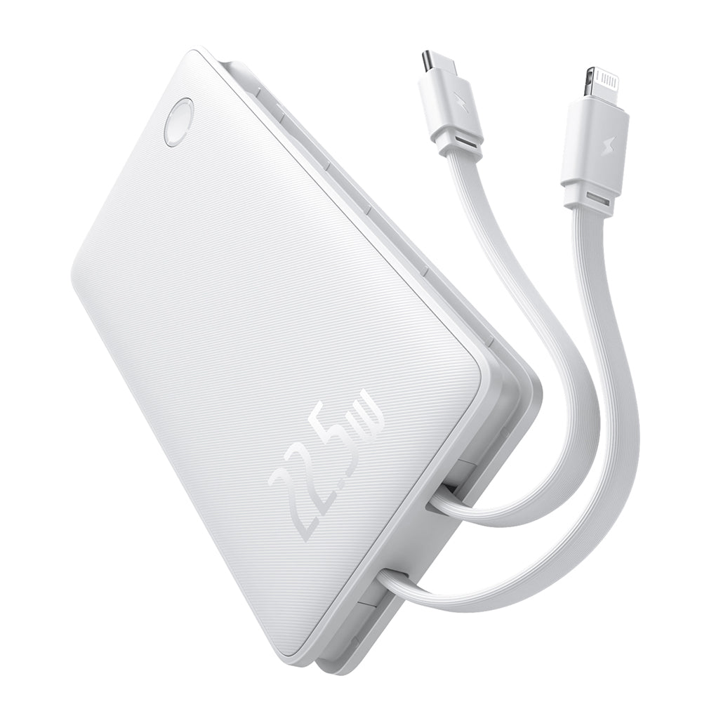 Externá batéria Baseus Airpow Lite, 10000mAh, 22.5W, QC + PD, 1 x Lightning - 1 x USB-A - 2 x USB-C, Biela P10067501213-00