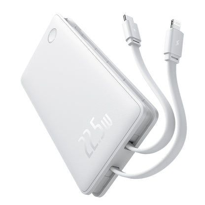 Externá batéria Baseus Airpow Lite, 10000mAh, 22.5W, QC + PD, 1 x Lightning - 1 x USB-A - 2 x USB-C, Biela P10067501213-00