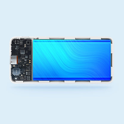 Externá batéria Baseus Airpow, 10000mAh, 20W, QC + PD, 1 x USB-A - 1 x USB-C, Biela
