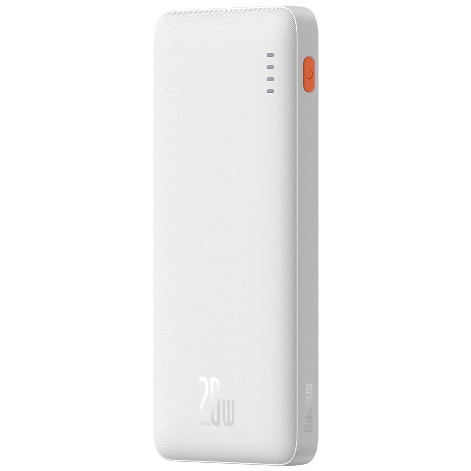 Externá batéria Baseus Airpow, 10000mAh, 20W, QC + PD, 1 x USB-A - 1 x USB-C, Biela