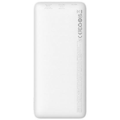 Externá batéria Baseus Airpow, 10000mAh, 20W, QC + PD, 1 x USB-A - 1 x USB-C, Biela