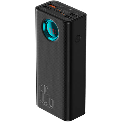 Externá batéria Baseus Amblight Digital Display, 26800mAh, 65W, QC + PD, 1 x USB-C - 4 x USB-A, čierna P10022402113-00