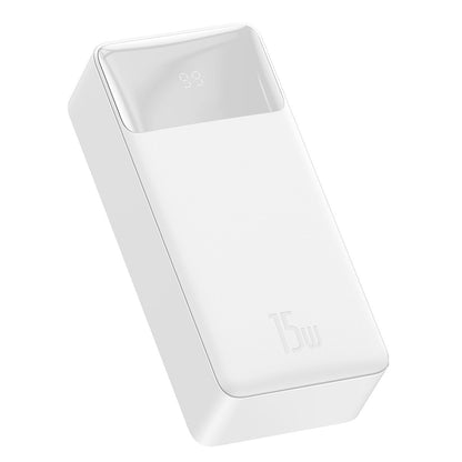 Externá batéria Baseus Bipow, 30000mAh, 15W, 1 x USB-C - 2 x USB-A, Biela PPBD050202