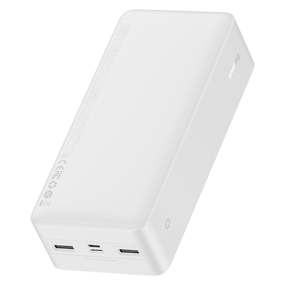 Externá batéria Baseus Bipow, 30000mAh, 15W, 1 x USB-C - 2 x USB-A, Biela PPBD050202