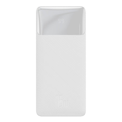 Externá batéria Baseus Bipow, 30000mAh, 15W, 1 x USB-C - 2 x USB-A, Biela PPBD050202