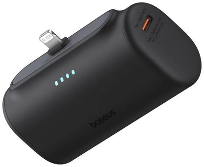 Externá batéria Baseus Compact, 5000mAh, 20W, PD, 1 x Lightning - 1 x USB-C, Čierna P10068307113-00