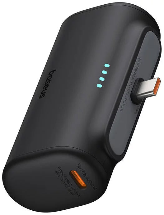 Externá batéria Baseus Compact, 5000mAh, 20W, PD, 2 x USB-C, Čierna P10068306113-00
