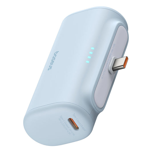 Externá batéria Baseus Compact, 5000mAh, 20W, PD, 2 x USB-C, Modrá P10068306313-00