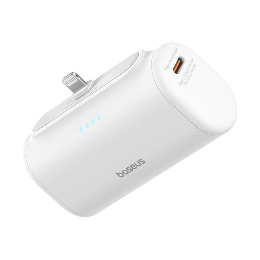 Externá batéria Baseus Compact, 5000mAh, 20W, PD, 1 x Lightning - 1 x USB-C, Biela P10068307213-00
