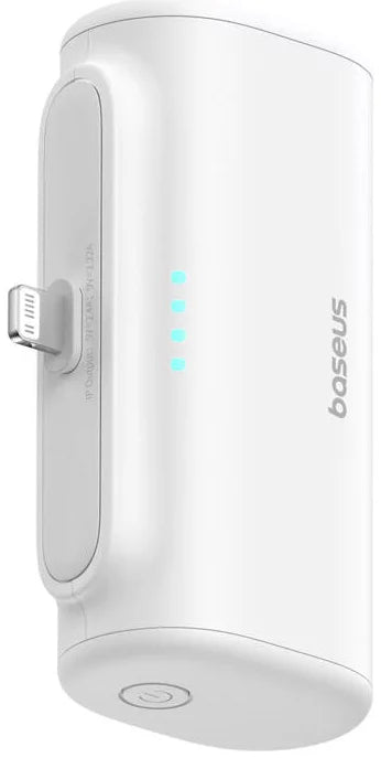 Externá batéria Baseus Compact, 5000mAh, 20W, PD, 1 x Lightning - 1 x USB-C, Biela P10068307213-00