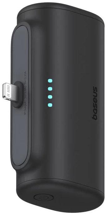 Externá batéria Baseus Compact, 5000mAh, 20W, PD, 1 x Lightning - 1 x USB-C, Čierna P10068307113-00