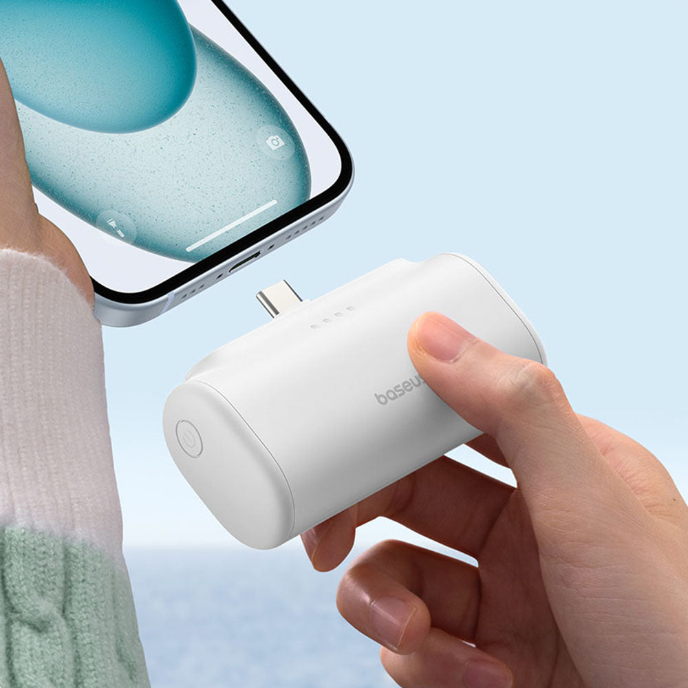 Externá batéria Baseus Compact, 5000mAh, 20W, PD, 2 x USB-C, Ružová P10068306413-00
